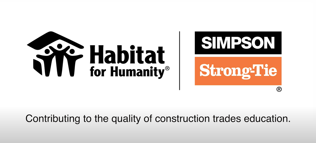 Habitat for Humanity and Simpson Strong-Tie partner together to support trade education