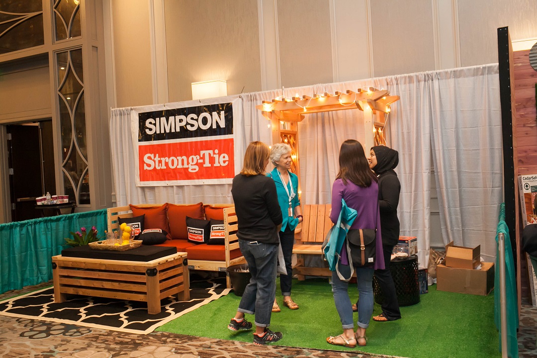 Meeting Simpson Strong-Tie people at a DIY blogger conference