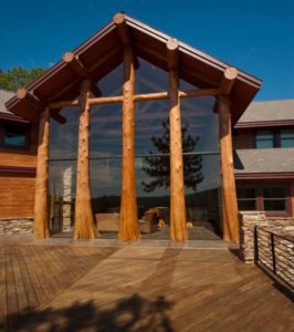 A rustic deck made of redwood. Photo courtesy of Steven Paul Whitsitt