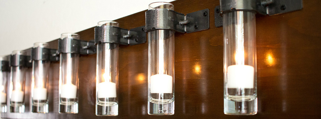 How to Build a Candle Wall Sconce Using Pipe Grip Ties