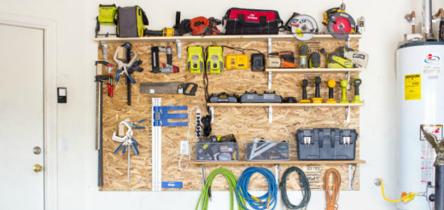 How To Build A Diy Garage Storage Wall, How To Build Shelves In Garage Wall