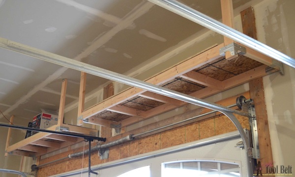 Build Suspended Garage Shelves, Drop Down Ceiling Storage Ideas