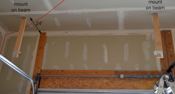 Build Suspended Garage Shelves, How To Build Garage Shelves From Ceiling