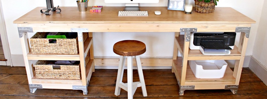 DIY: How to Build a Workbench-Style Custom Desk