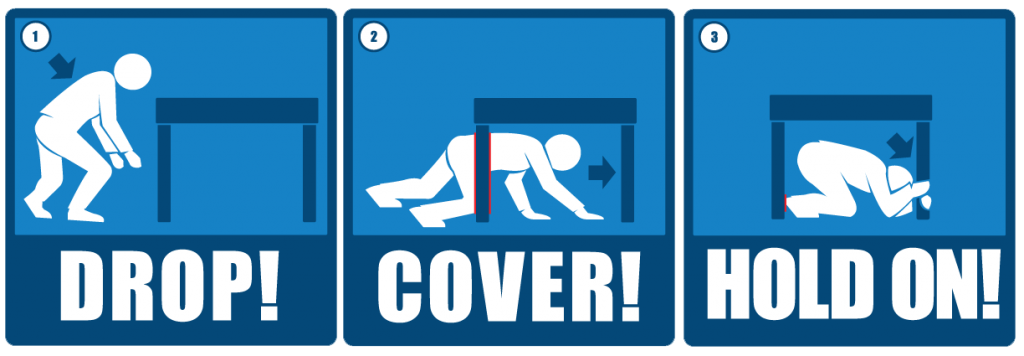 Drop, Cover, and Hold On: International ShakeOut Day is October 17