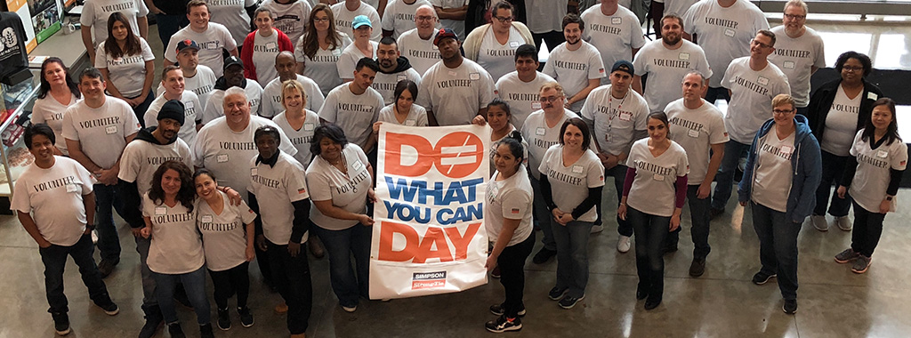 Giving Back: Simpson Strong-Tie Celebrates Do What You Can Day