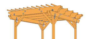 10’ x 10’ Backyard Pergola Plan