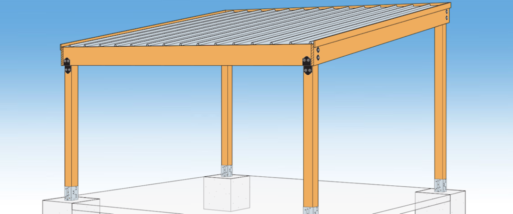 free sloped patio cover plans