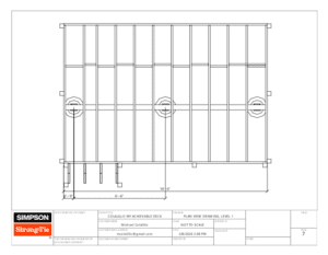 Deck Planner Page Seven: Plain View Drawing