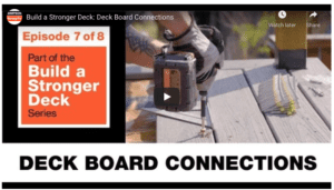 Deck Board Connections