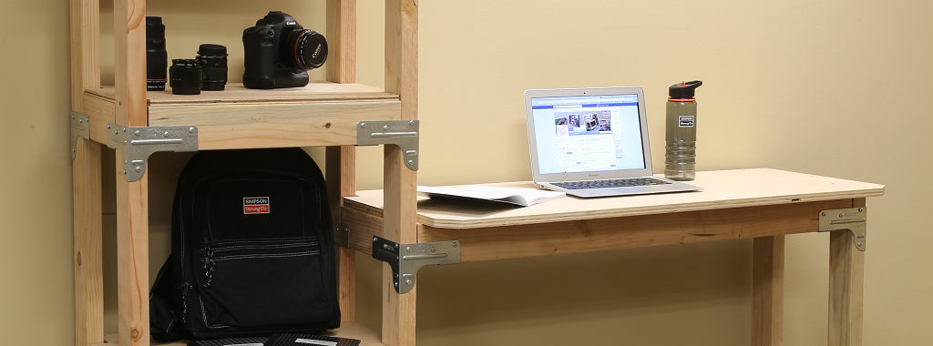 How to Build a Standing Desk with Shelving Unit
