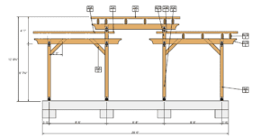 Pergola PlannerSide View