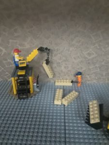 Two Construction Workers Onsite at LEGO Simpson Strong-Tie