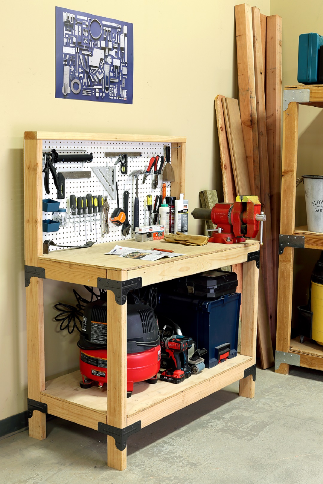 Learn About Our Workbench Shelving Kit, Simpson Strong Tie Wbsk Workbench And Shelving Hardware Kit