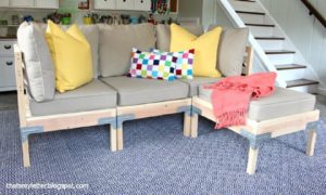 DIY sectional sofa