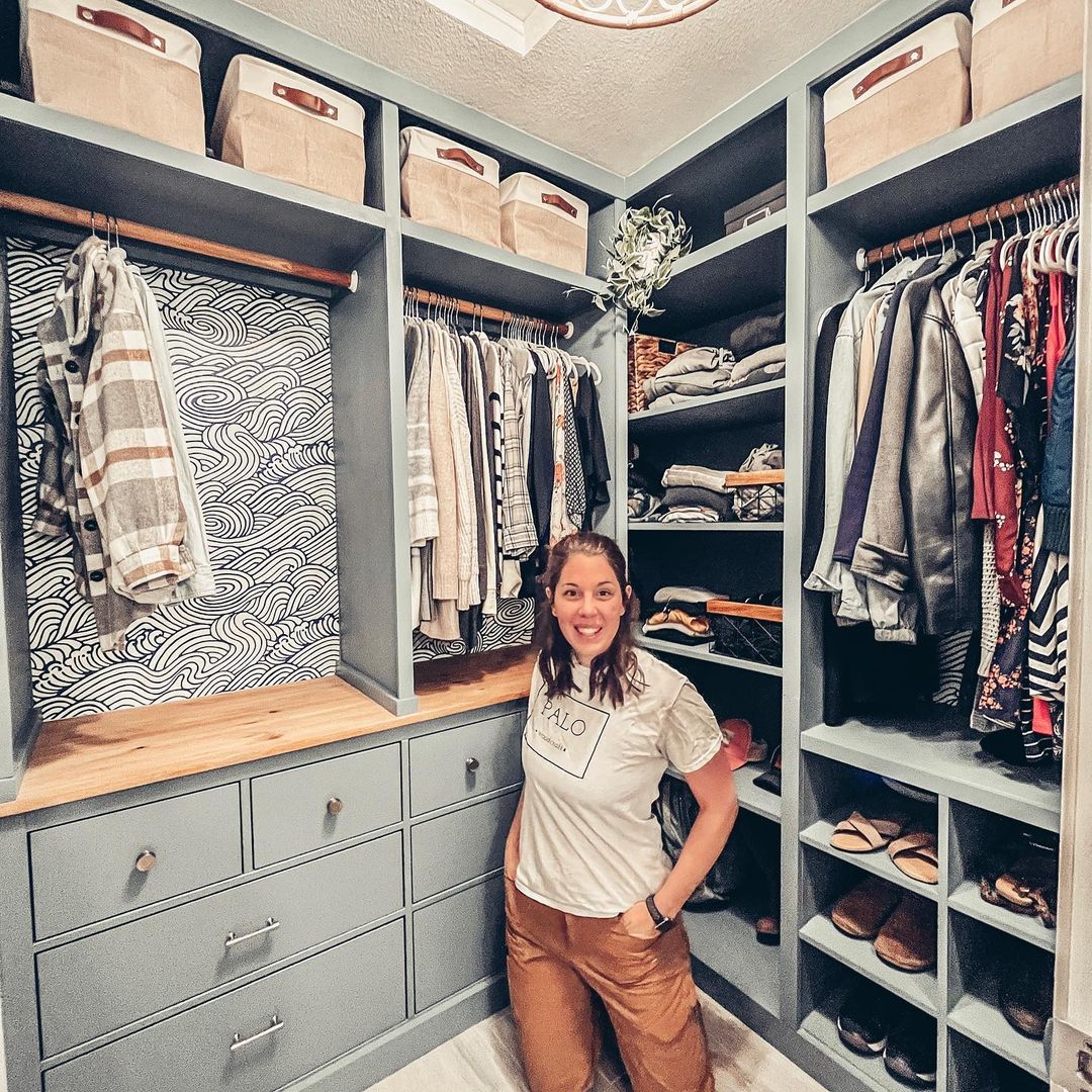 Jen Palo in her new DIY Closet