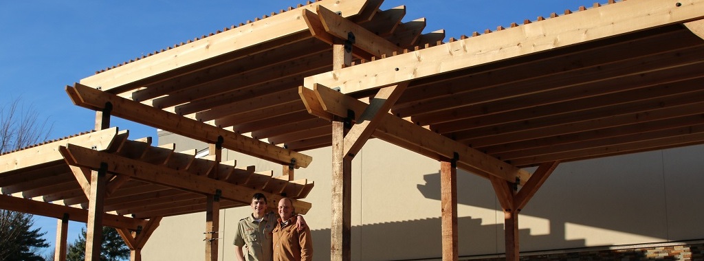 Pergola Planner Helps a Boy Scout Support His Community