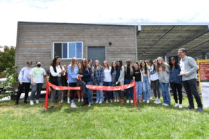 Ribbon Cutting for the tiny house