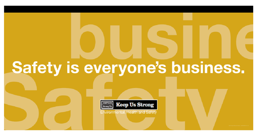 Safety is everyone's business banner