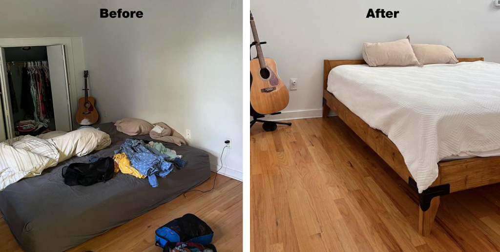 Bedroom Before and After