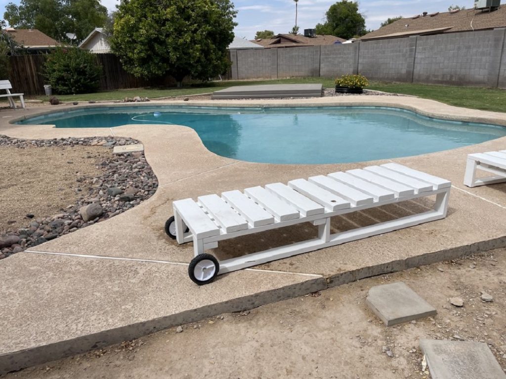 Completed Pool Lounger Chairs