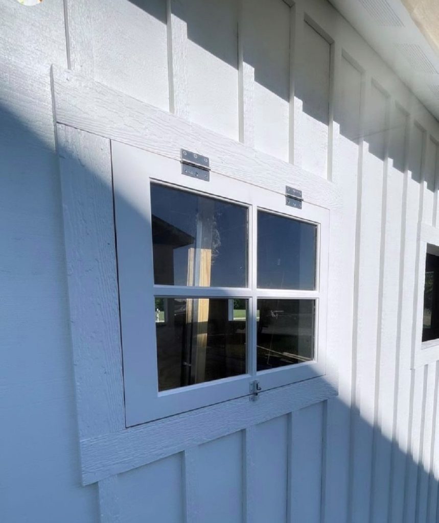 Chicken coop shed window