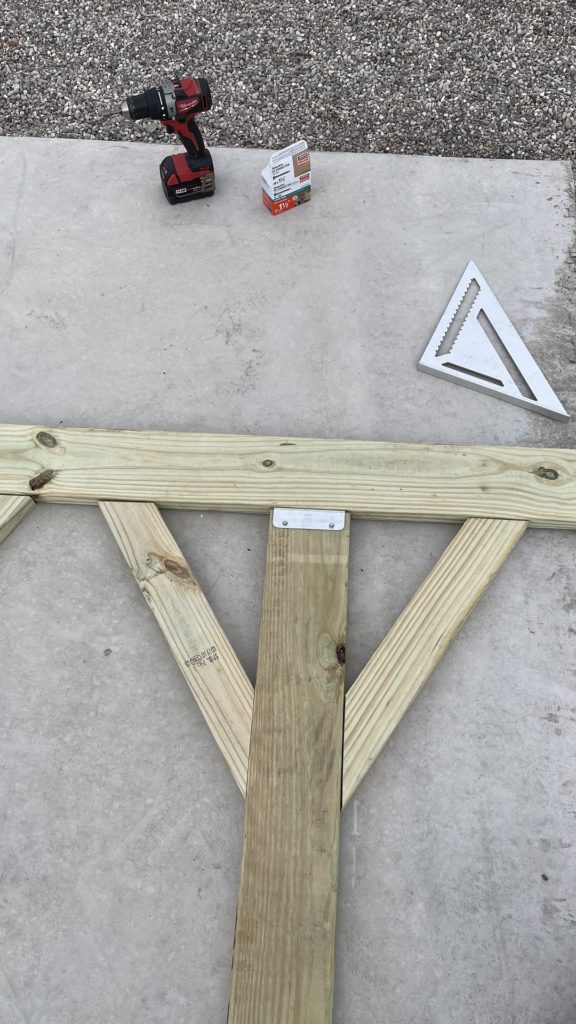 Angled corner bracing