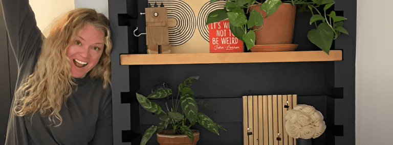 DIY a Fastener-Connected Built-in Bookshelf with The Awesome Orange