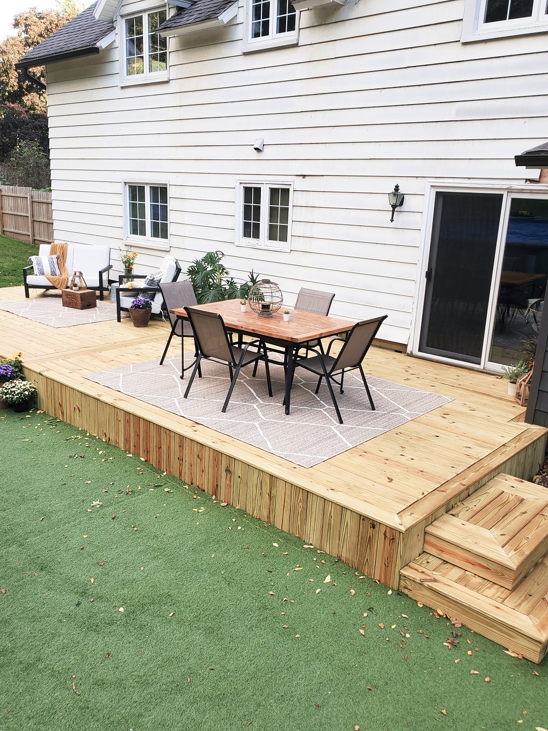 Completed Deck with furniture