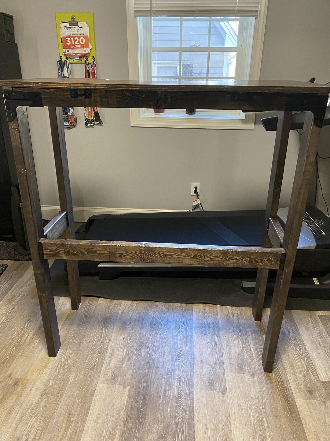 DIY Treadmill desk with Outdoor Accents RTCs