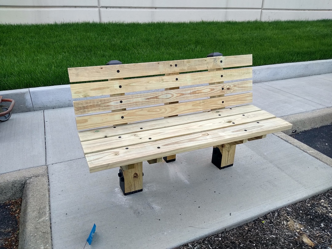 Park Bench using Simpson Strong-Tie Outdoor Accents hardware