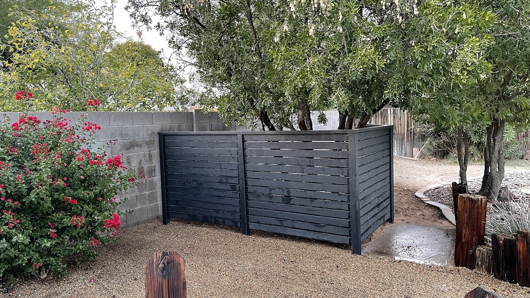 DIY Privacy Fence built by The Awesome Orange