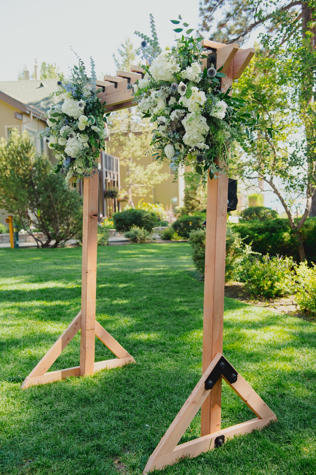 DIY Wedding Arch built with Simpson Strong-Tie Outdoor Accents