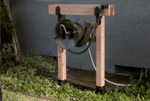 DIY Hose Reel built with our E-Z Spike™