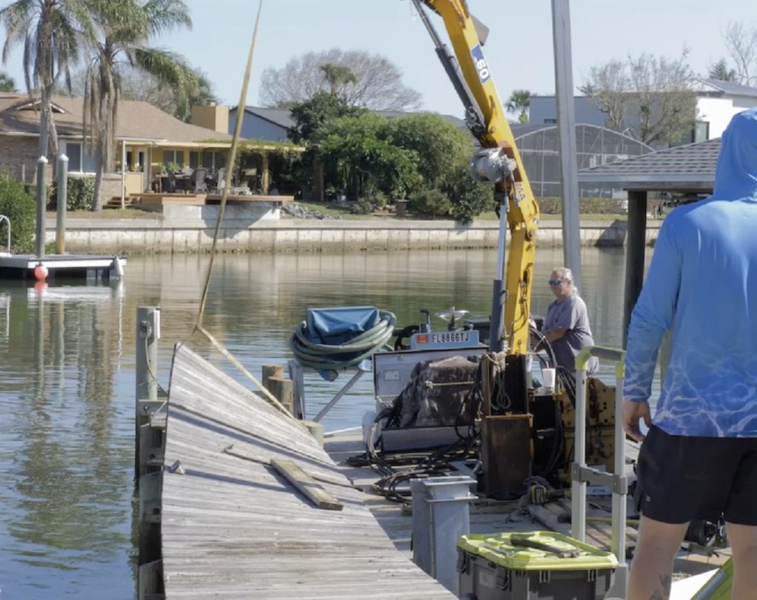Removing the old dock