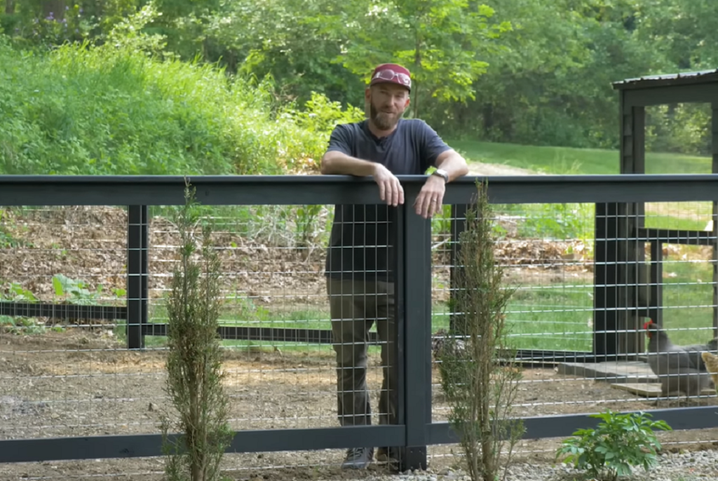 Completed Chicken Coop Fence