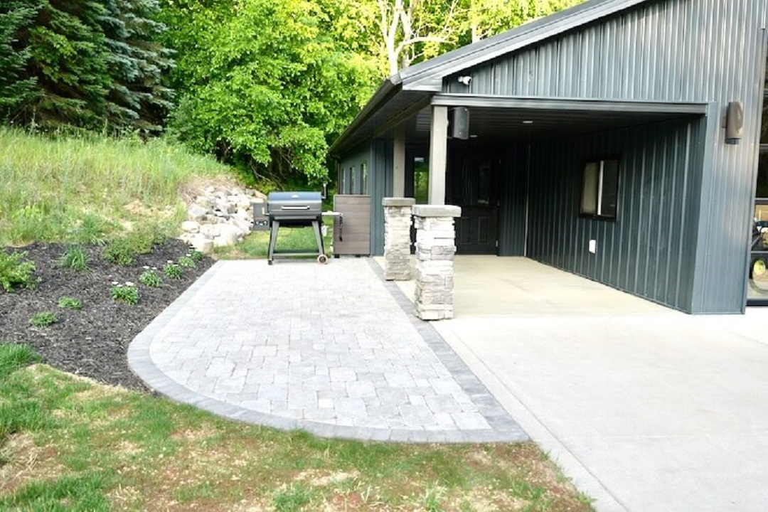 DIY Paver Patio completed