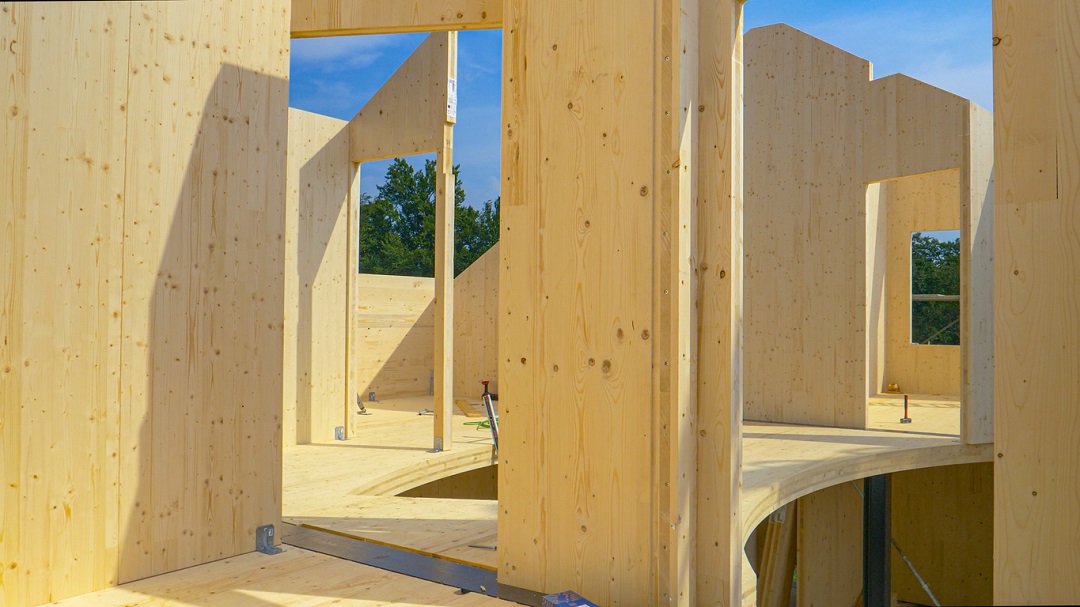 Mass timber build
