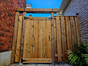 Gate and fence by Andrew Peterson