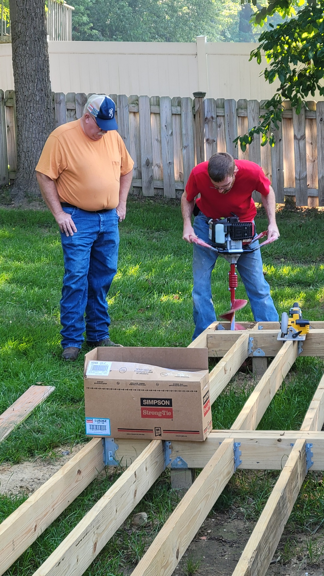 Home deck build with Simpson Strong-Tie hardware