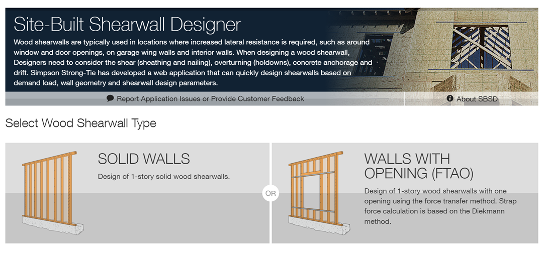 Site-Built Shearwall Designer