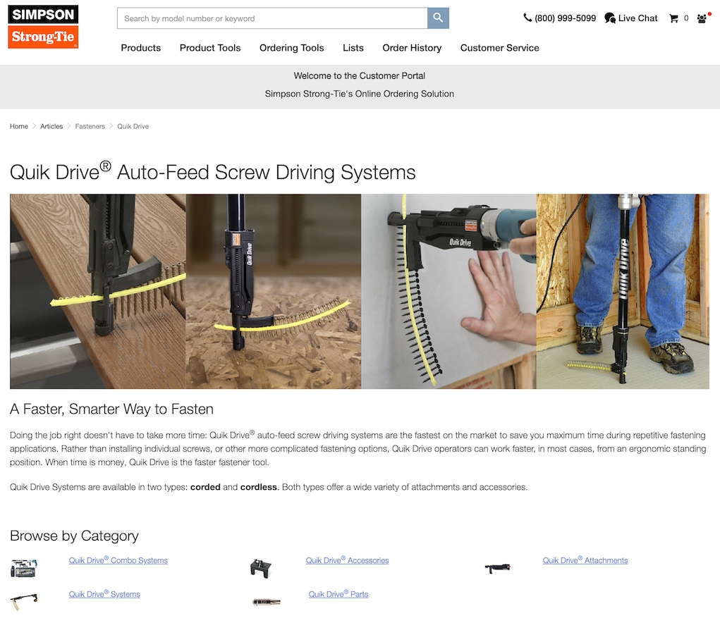 Customer Portal Quik Drive Article