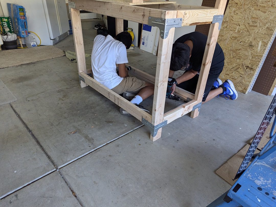 In the process of building the workbench