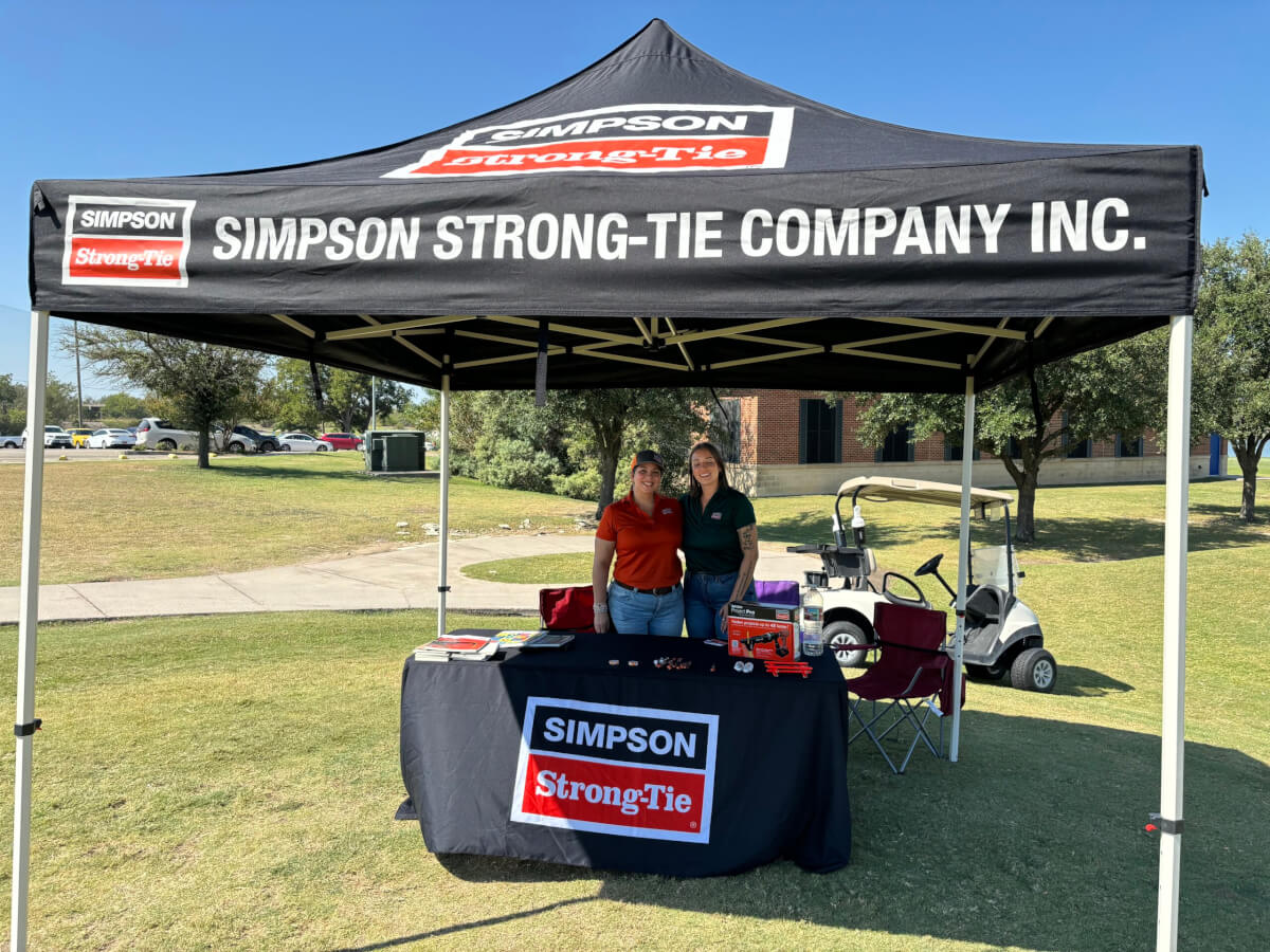 At a Simpson Strong-Tie customer event