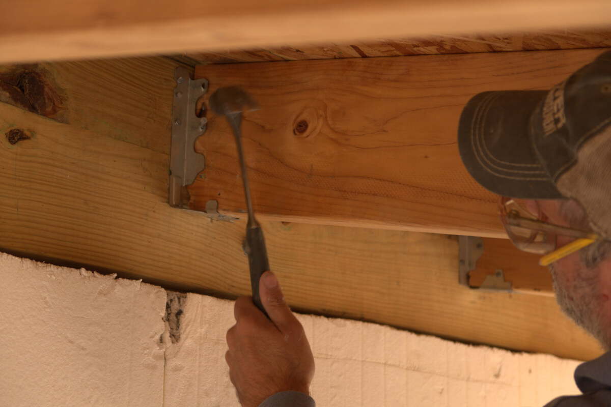 Installing the LRUZ Face-Mount Rafter Hanger