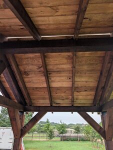 Underneath the pergola
