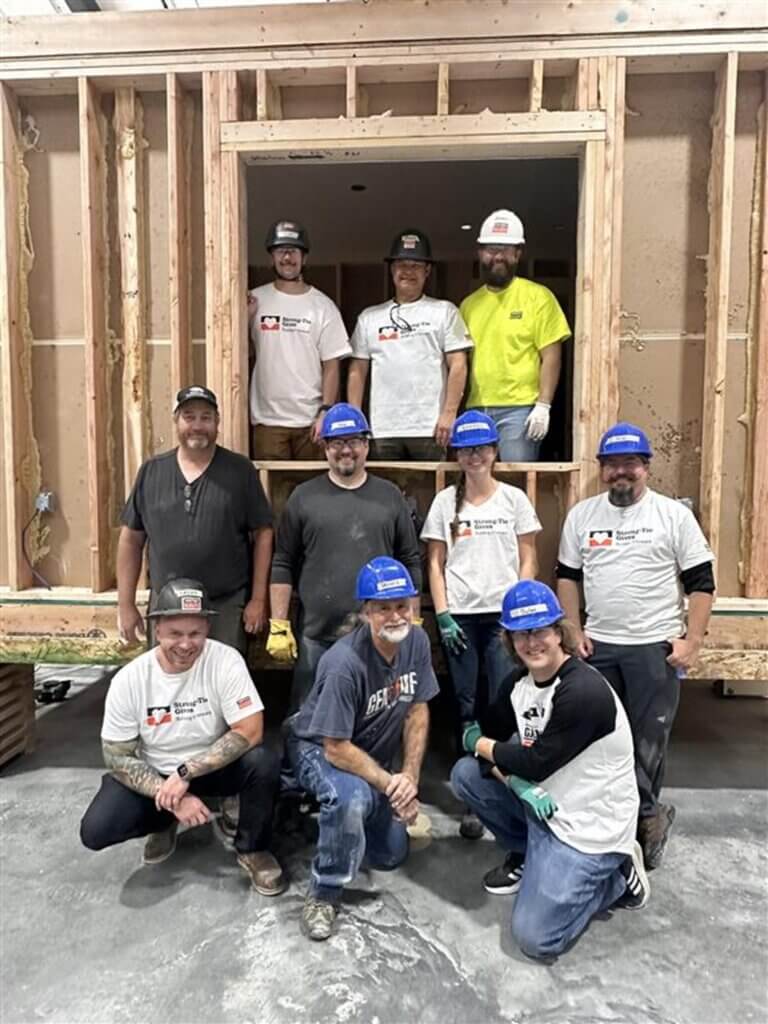 The Colorado Simpson Strong-Tie volunteers at BoulderMOD.